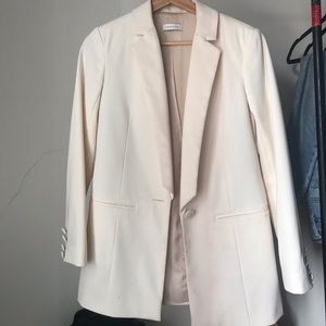 Topshop cream blazer
